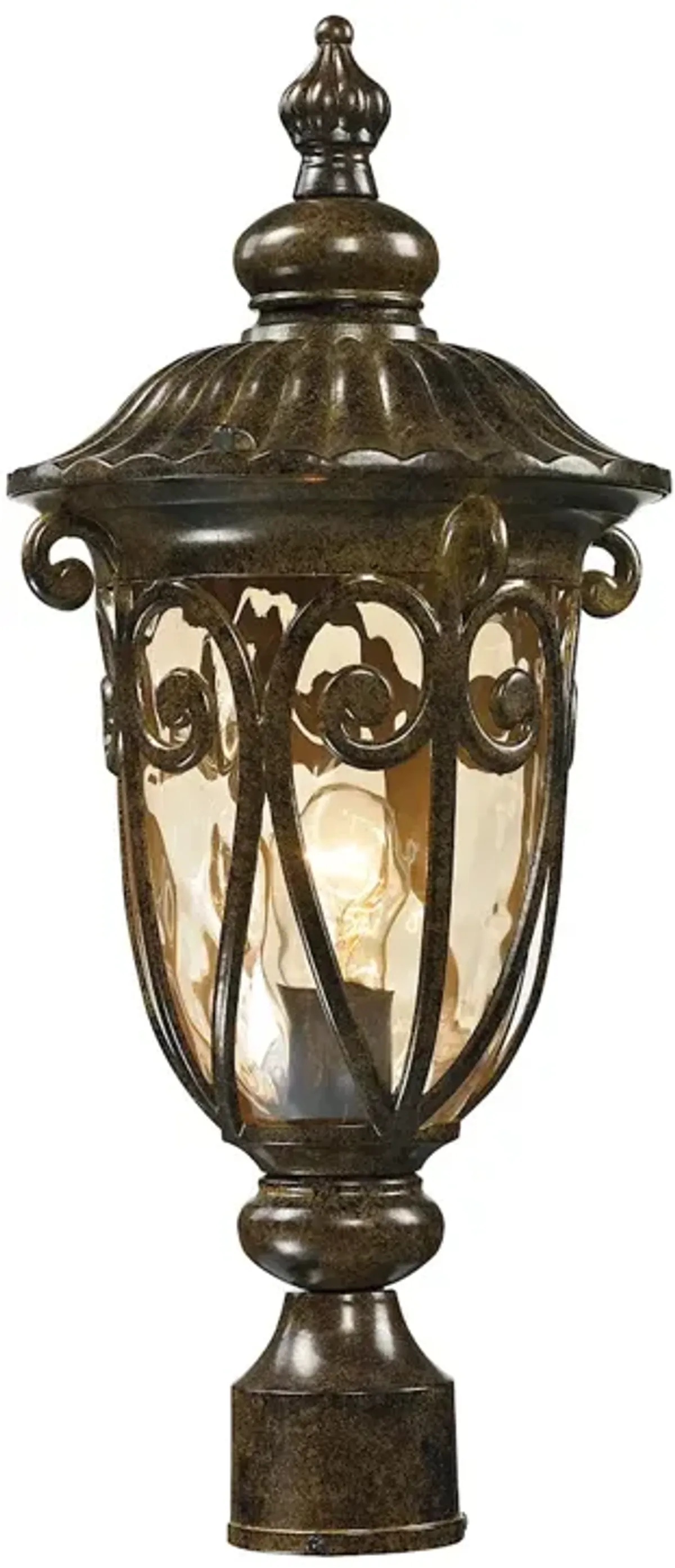 Logansport 21" High 1-Light Outdoor Post Light - Hazelnut Bronze