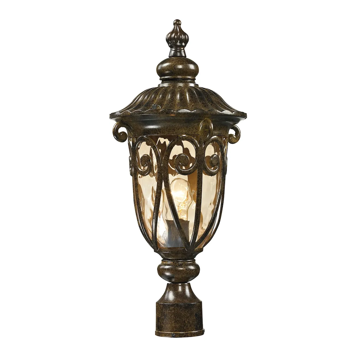 Logansport 21" High 1-Light Outdoor Post Light - Hazelnut Bronze