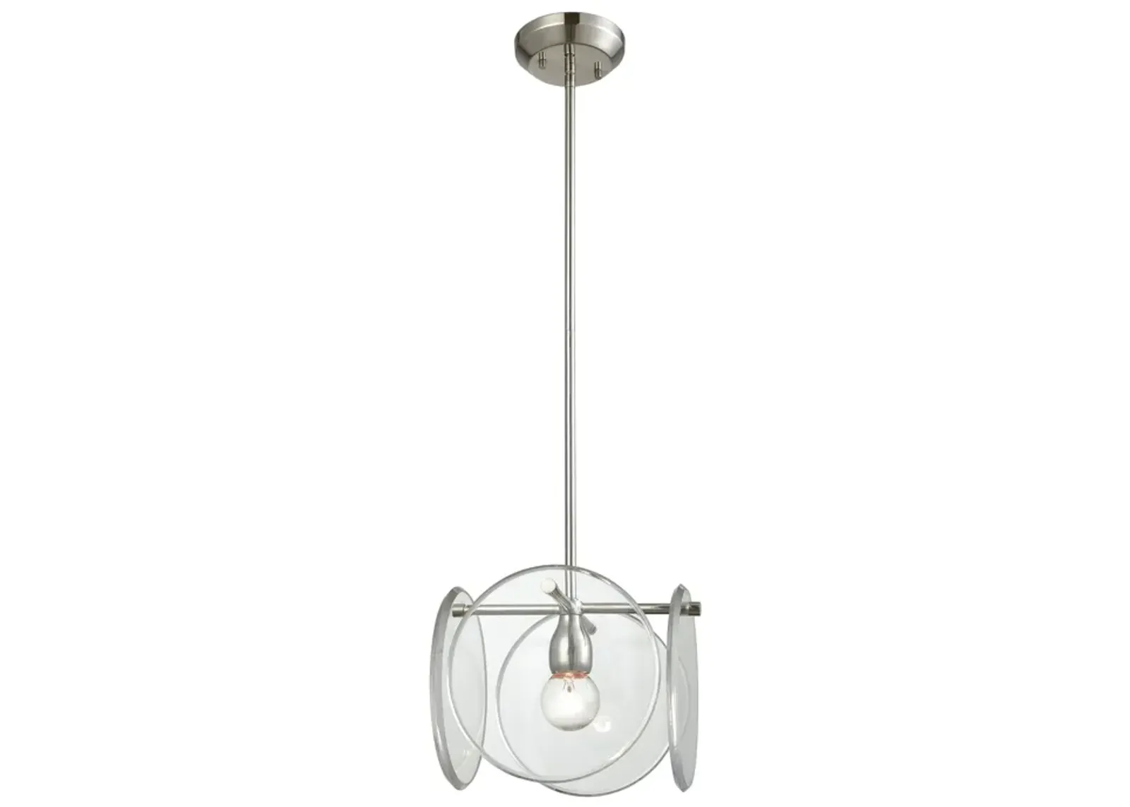 Disco 11" Wide 1-Light Mini Pendant - Polished Nickel