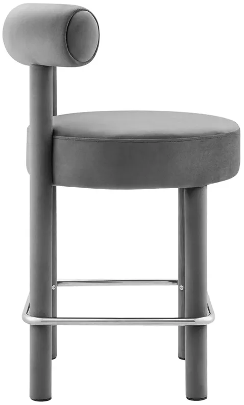 Toulouse Performance Velvet Counter Stool