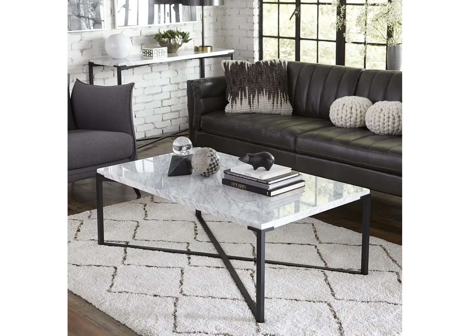 Saxon Coffee Table in Matte Black