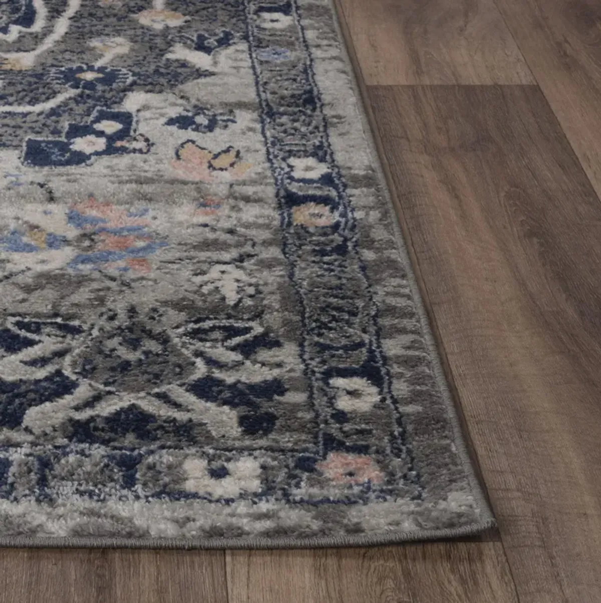 Marquise Dk.Gray  Polypropylene  2'6"x7'3" Runner Rug