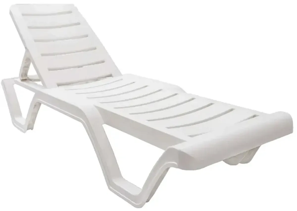 Lara 3-Piece Chaise Set-White