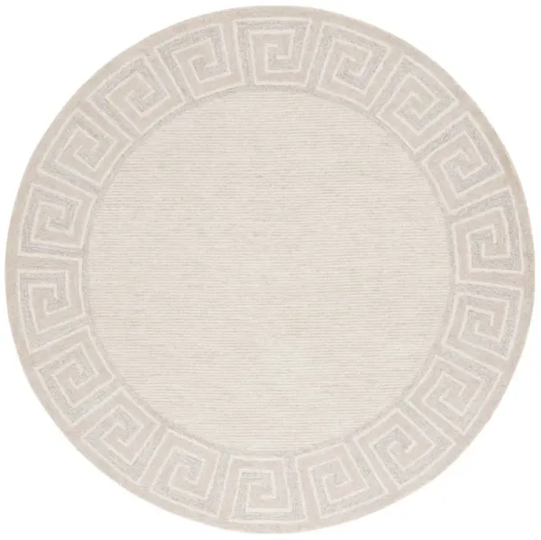 EBONY 354 BROWN  6' x 6' Round Round Rug