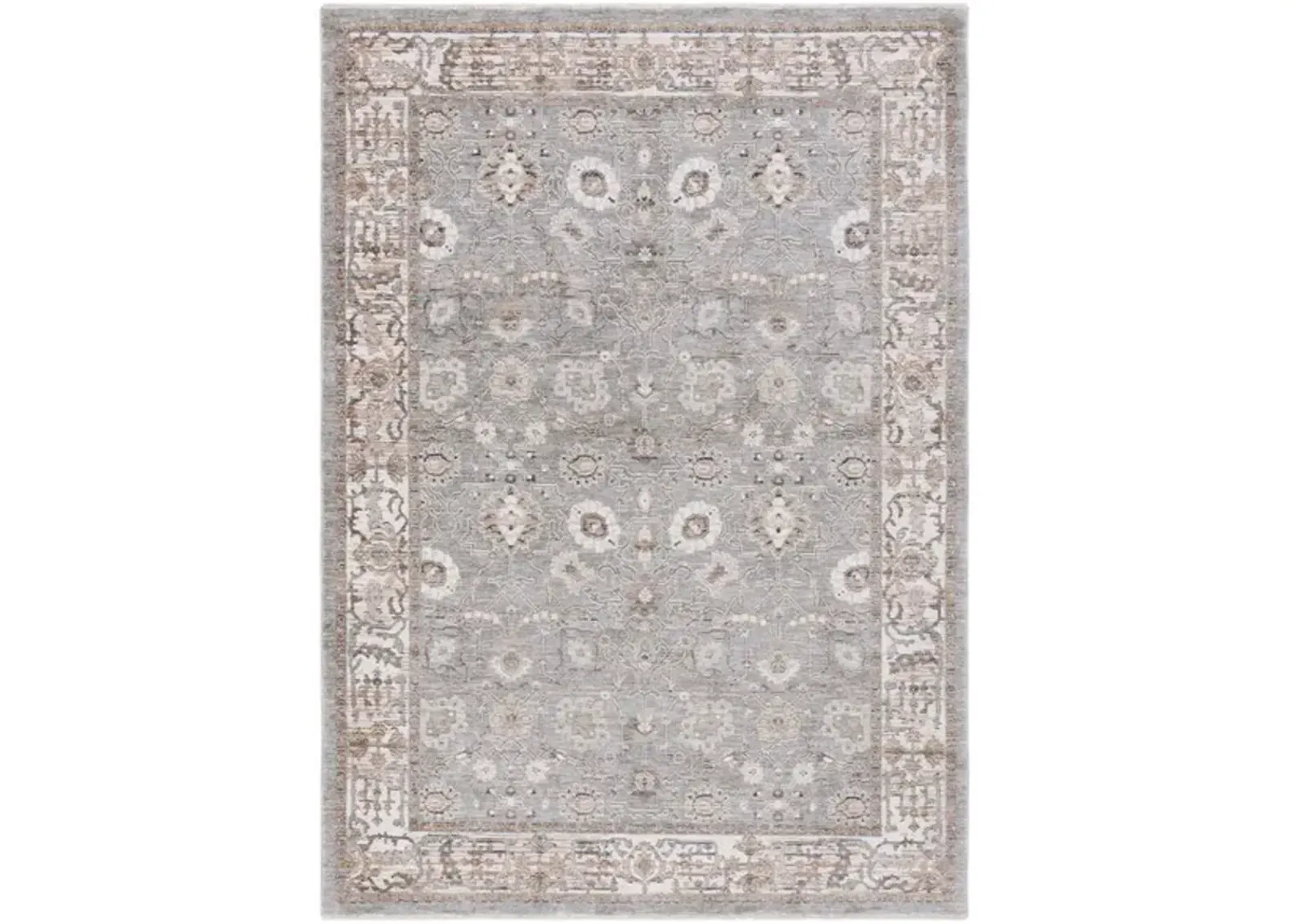 HARLOW 104 Grey  8' X 10' Large Rectangle Rug