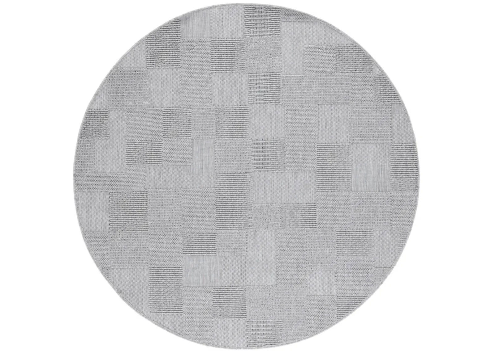 MILOS 108 GREY 6'-7' x 6'-7' Round Round Rug