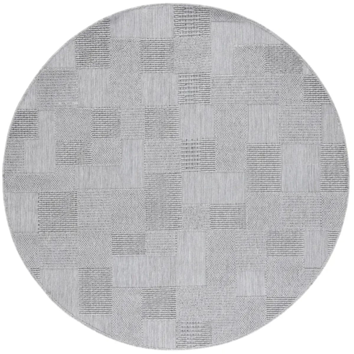 MILOS 108 GREY 6'-7' x 6'-7' Round Round Rug