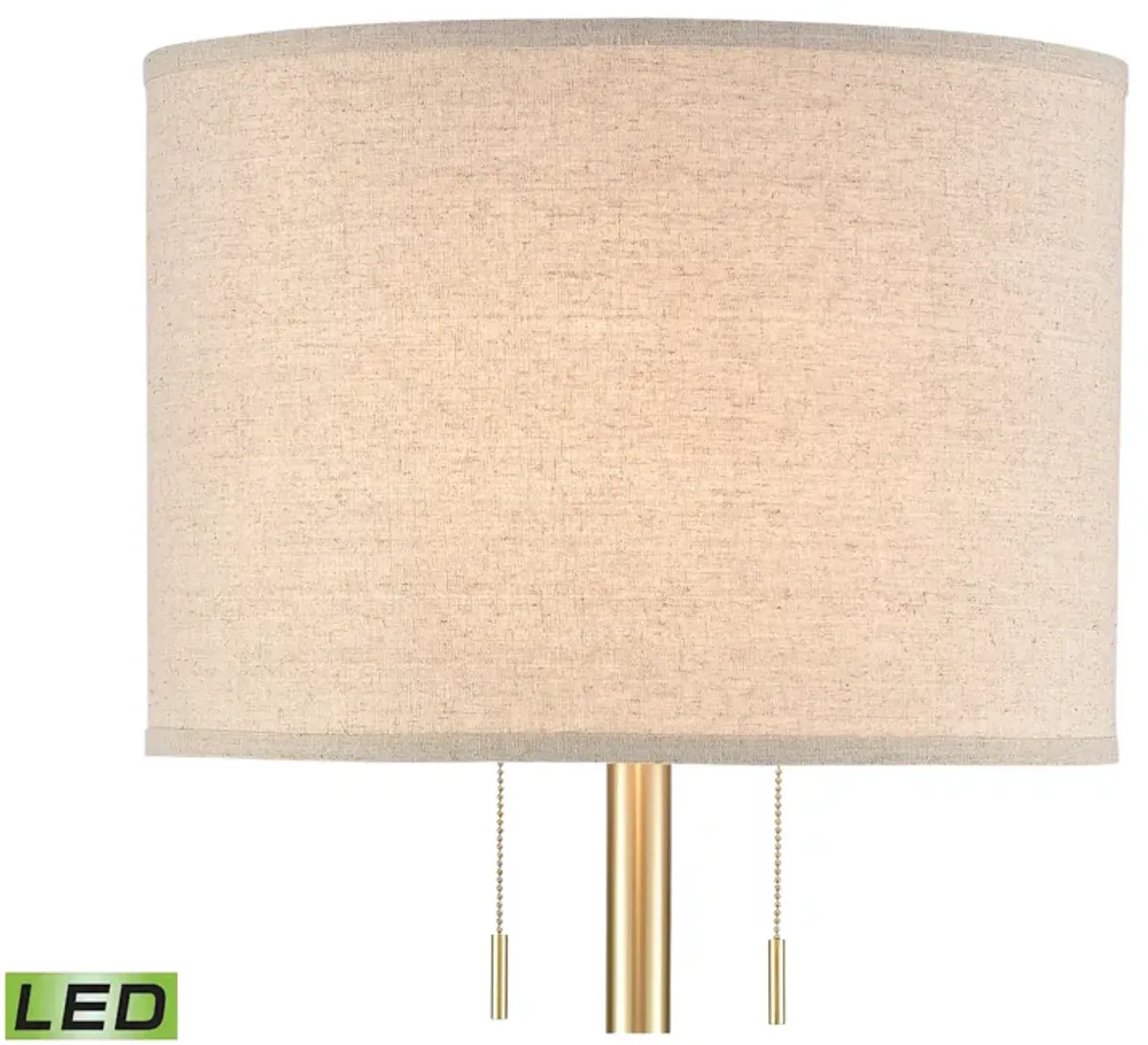 Below the Surface 63'' High 2-Light Floor Lamp - Polished Concrete - Includes LED Bulbs