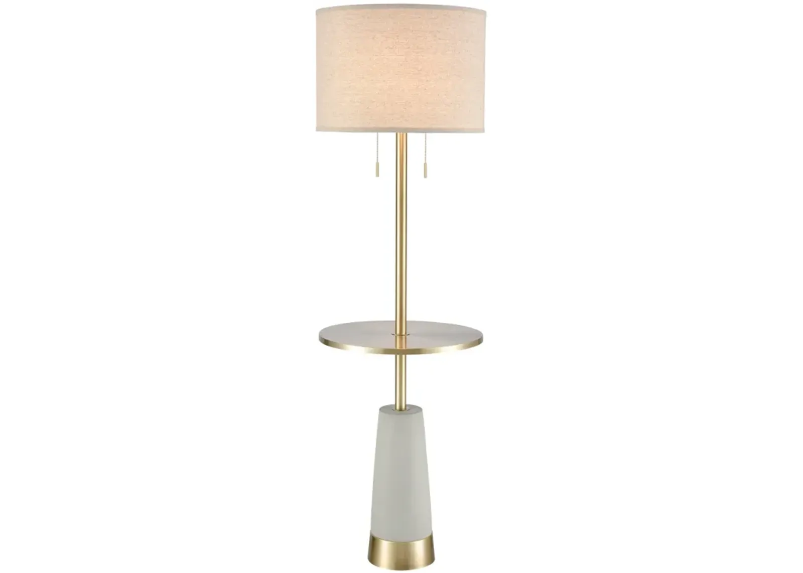 Below the Surface 63'' High 2-Light Floor Lamp - Polished Concrete - Includes LED Bulbs