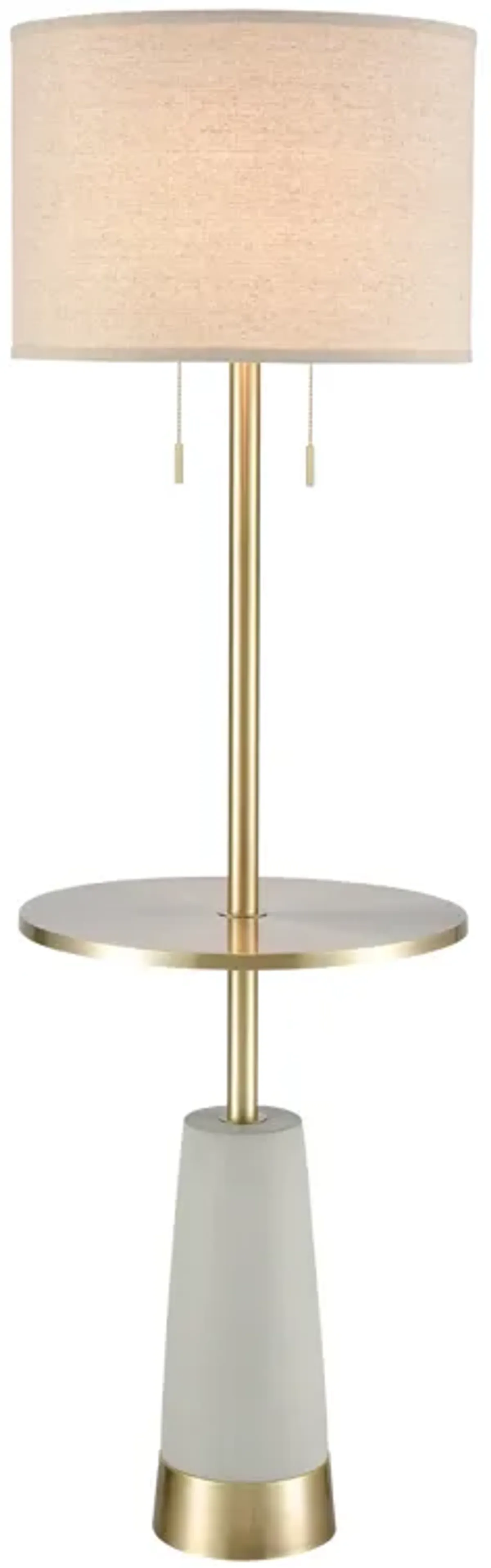 Below the Surface 63'' High 2-Light Floor Lamp - Polished Concrete - Includes LED Bulbs