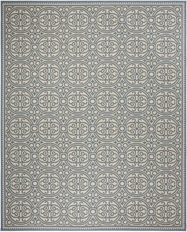 LINDEN 134 Collection LND134M-9 Blue / Creme 9' X 12'