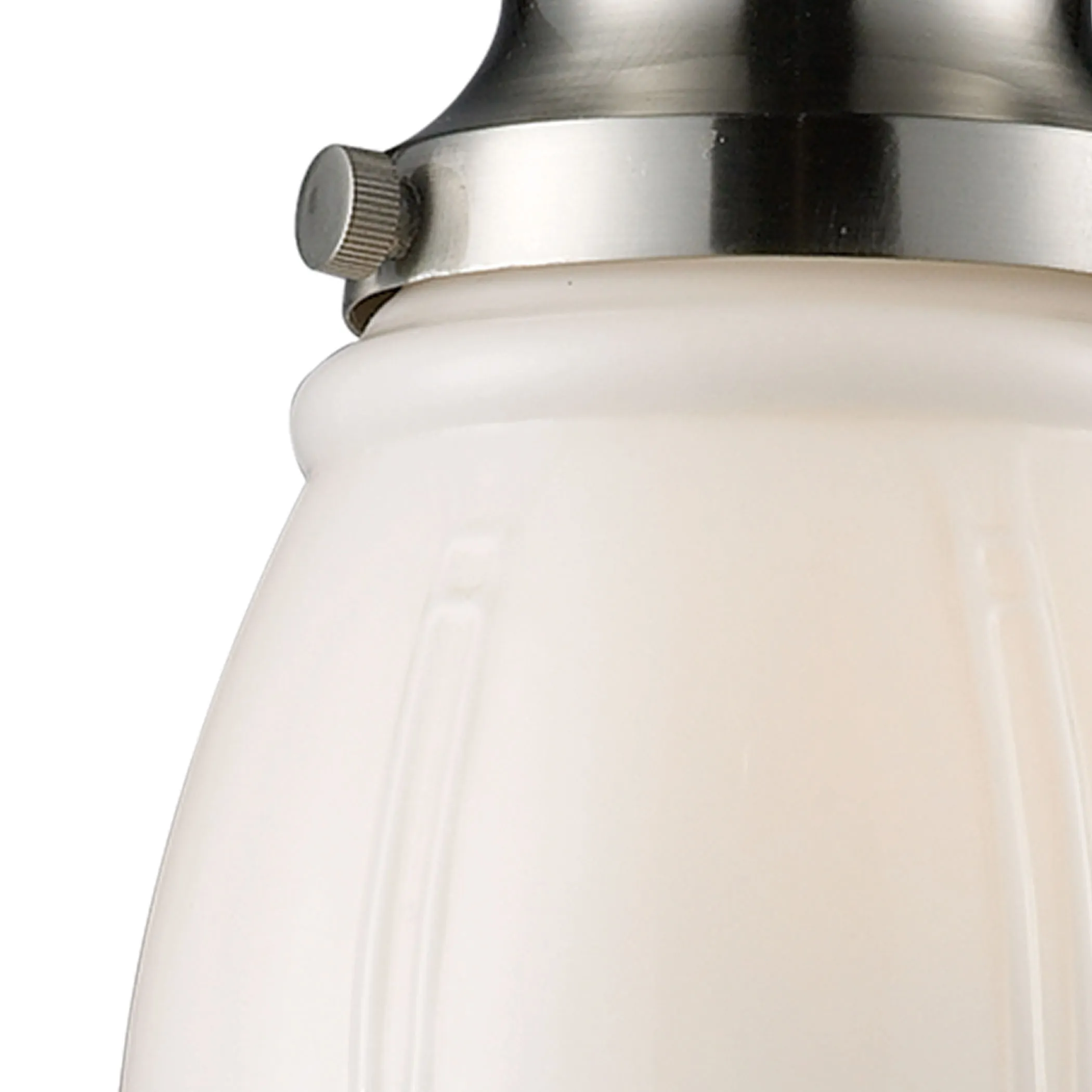 Schoolhouse 8" Wide 1-Light Mini Pendant - Satin Nickel