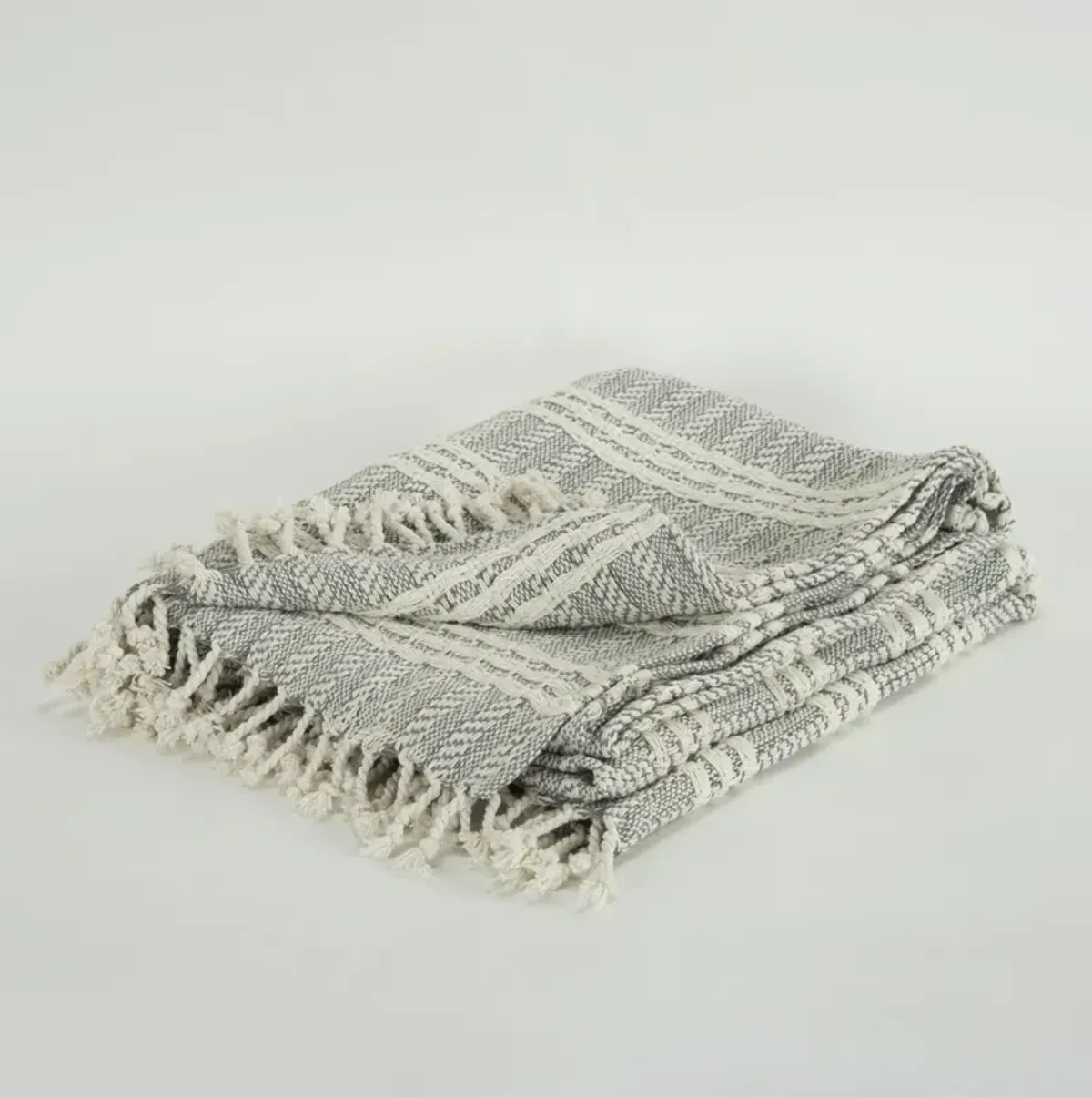 Stripe Charcoal Throw