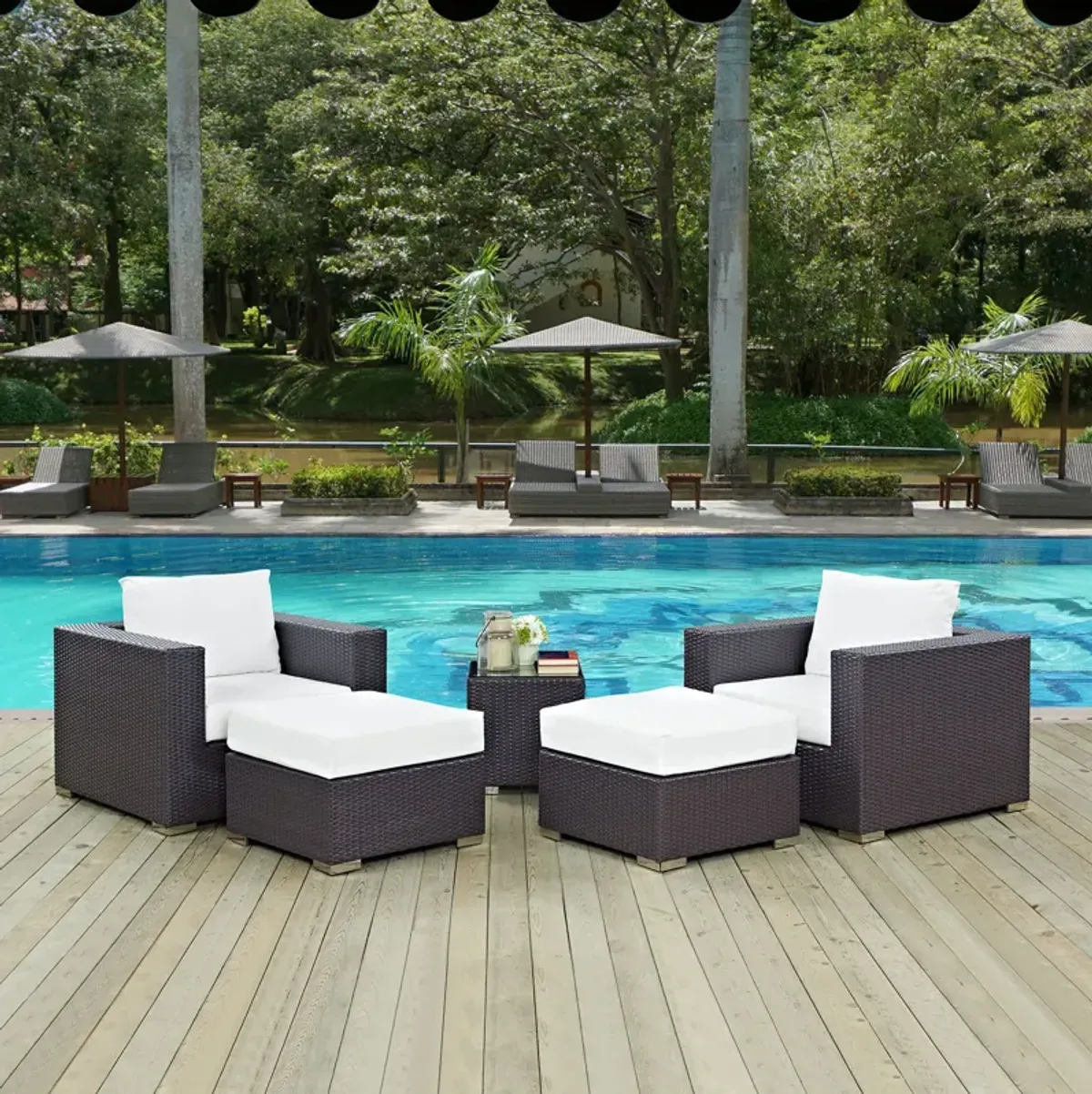 Convene 5-Piece Outdoor Armchair Set