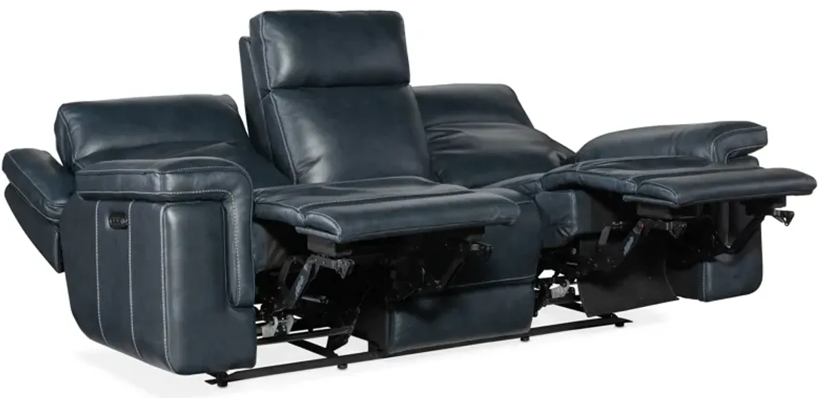 Montel Lay Flat Power Sofa with Power Headrest & Lumbar