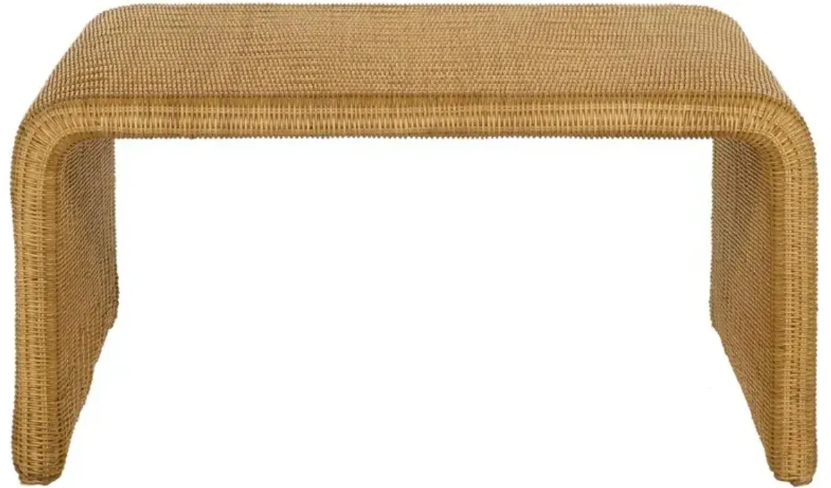 Juanita Square Rattan Coffee Table Natural