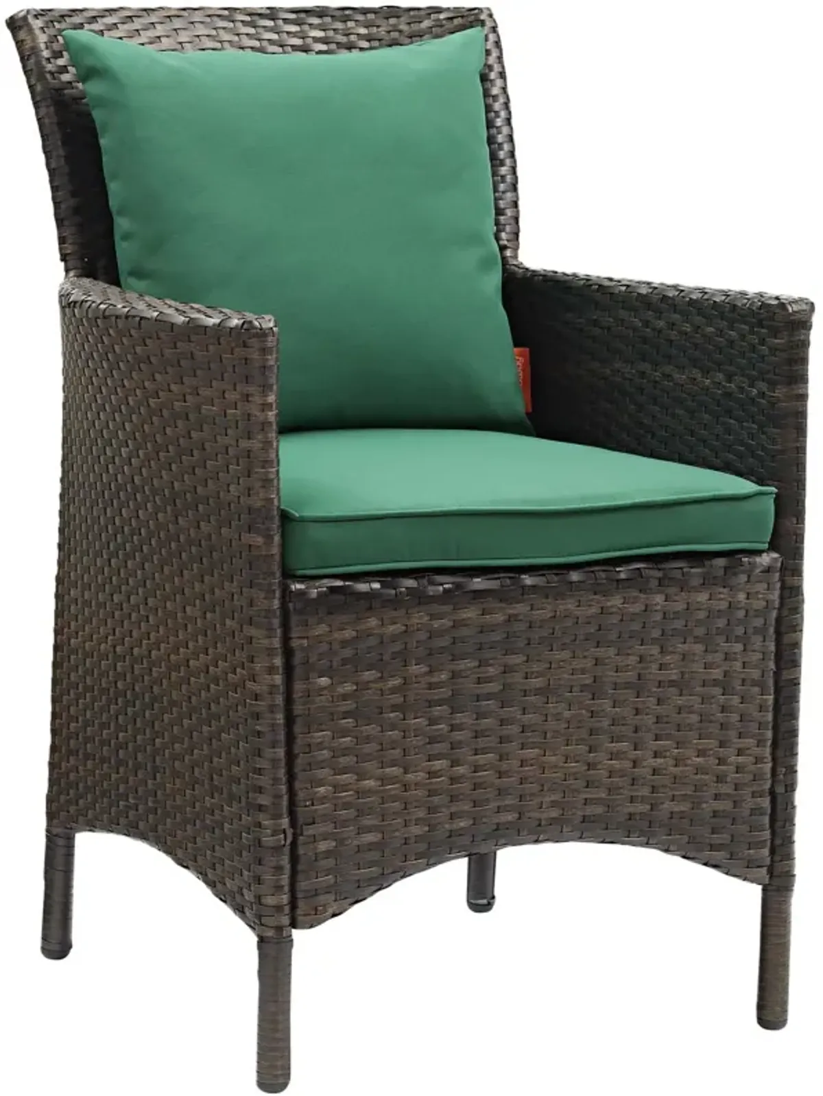 Conduit Outdoor Patio Wicker Rattan Dining Armchair Set of 2