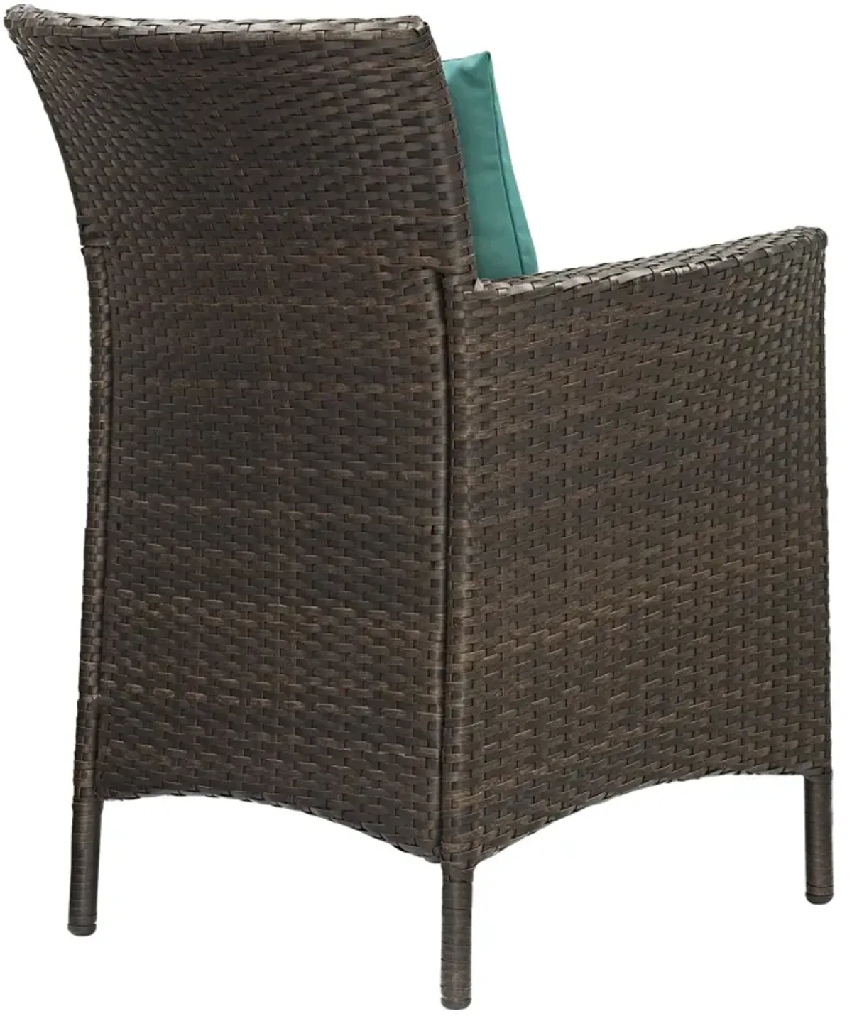 Conduit Outdoor Patio Wicker Rattan Dining Armchair Set of 2