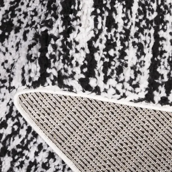 RUMI SHAG 110 BLACK  4' x 6' Small Rectangle Rug