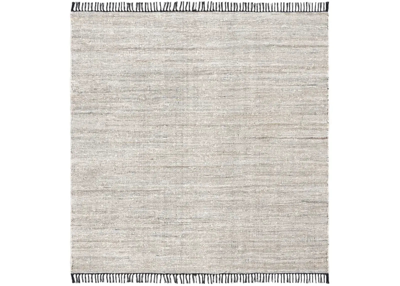 RAG RUG 301 IVORY  6' x 6' Square Square Rug