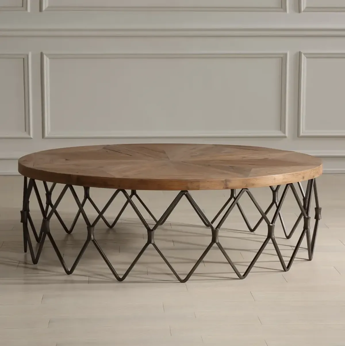 Chain Reaction Wooden Coffee Table