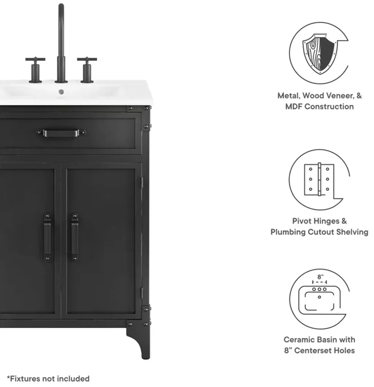 Steamforge 24" Bathroom Vanity