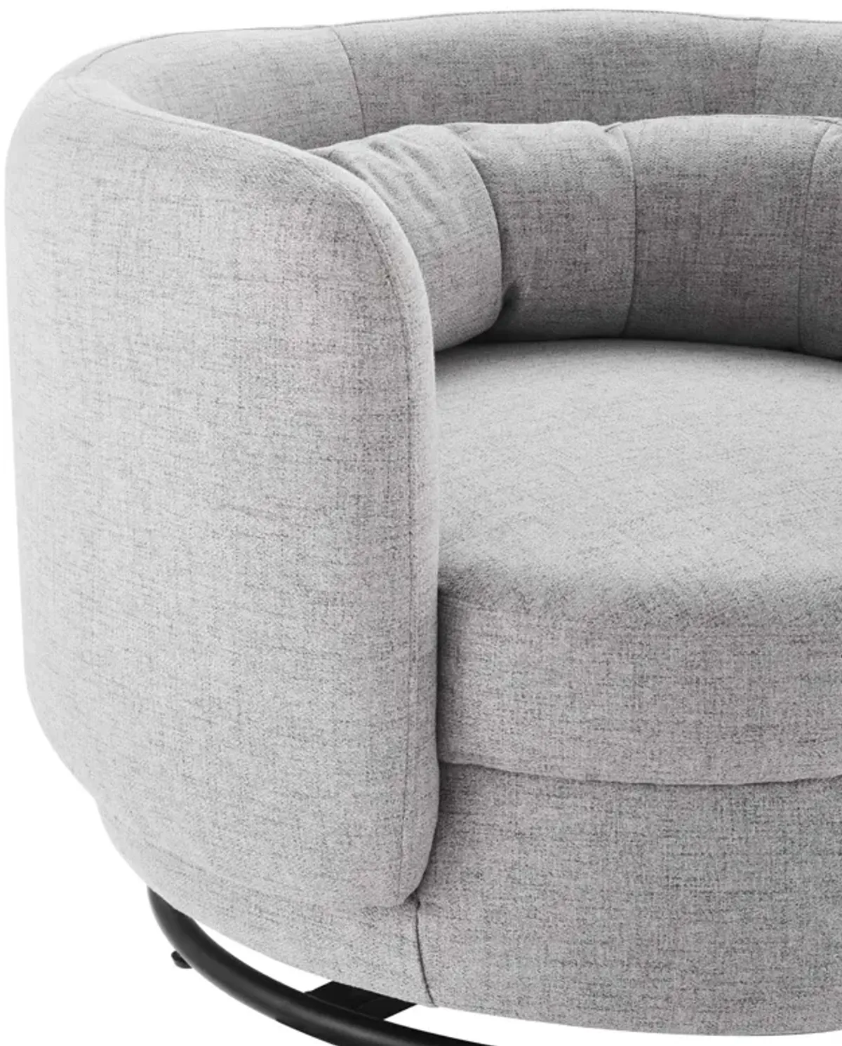 Relish Fabric Upholstered Upholstered Fabric Swivel Chair