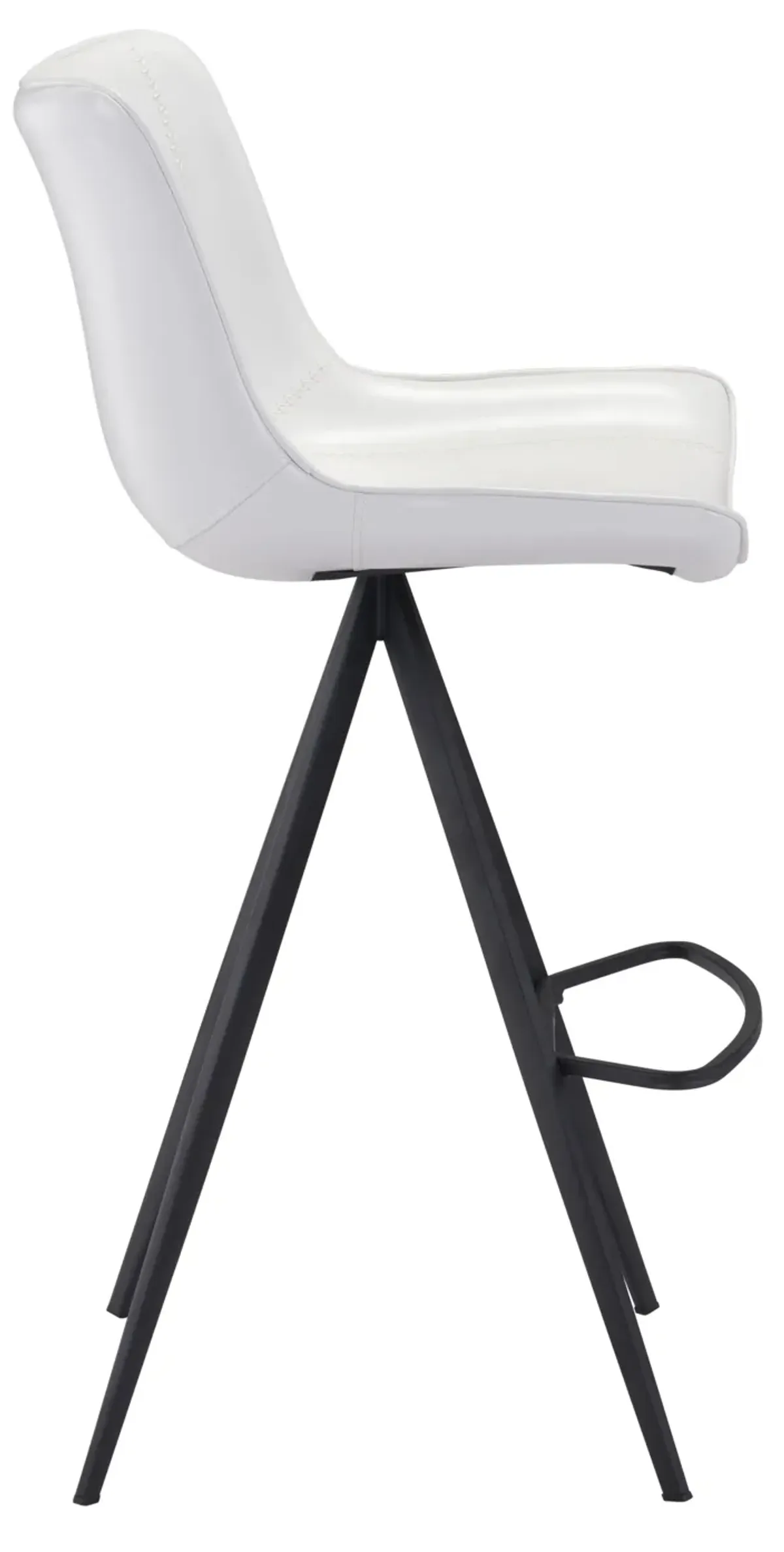 Aki Barstool (Set of 2) White & Black