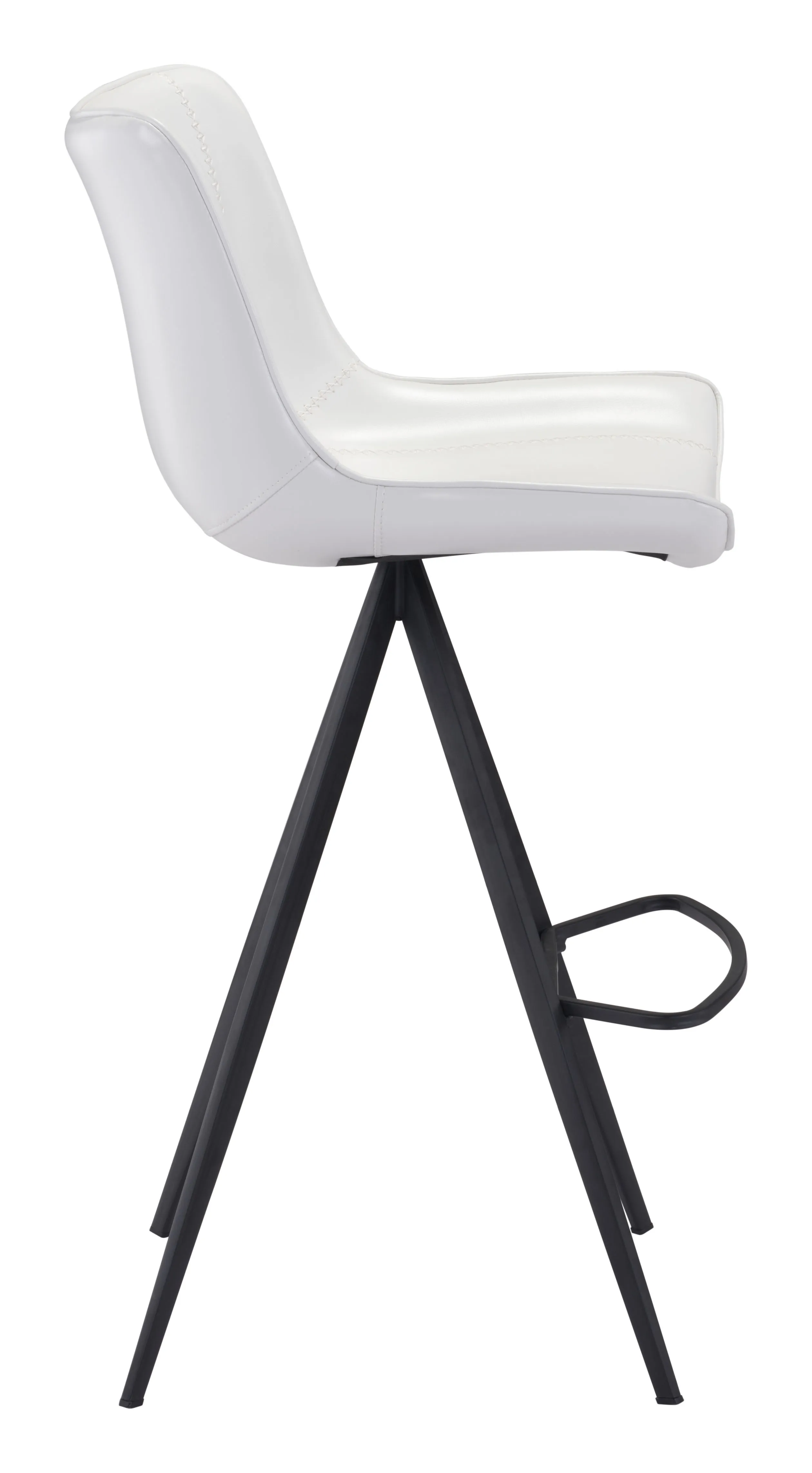 Aki Barstool (Set of 2) White & Black