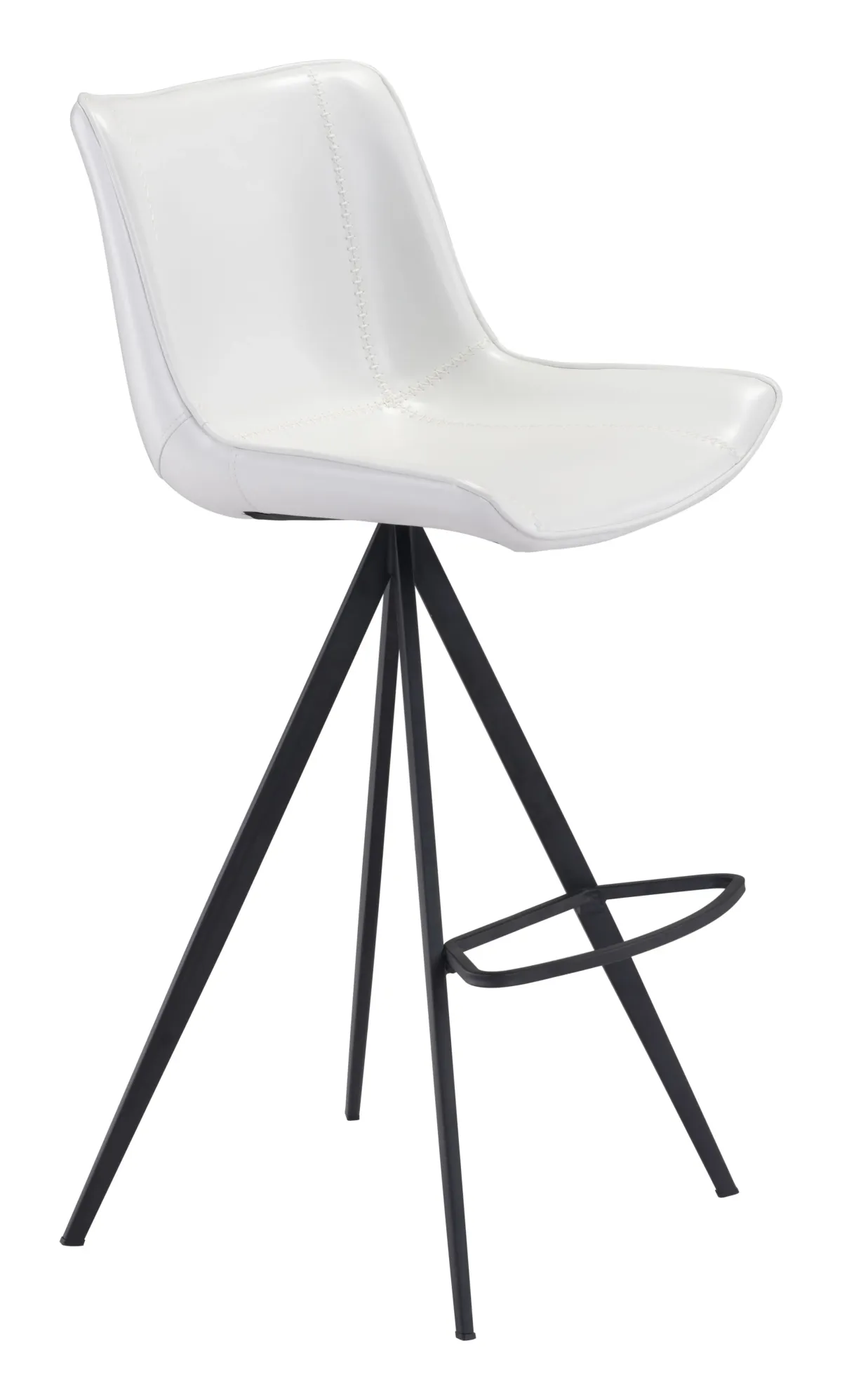 Aki Barstool (Set of 2) White & Black