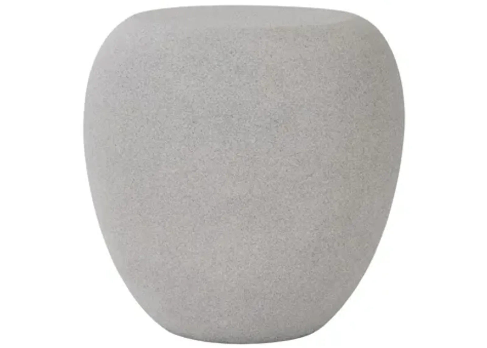 River Stone Side Table, Dark Granite