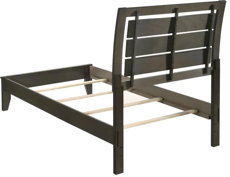 Serenity Twin Panel Bed Mod Grey