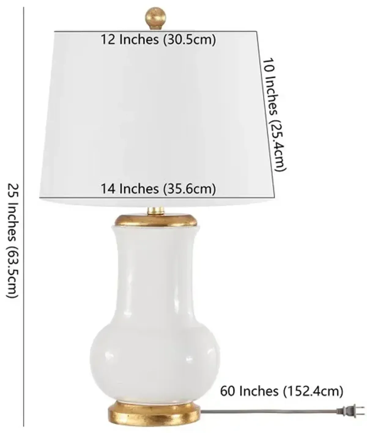 EMBERSON, 25 INCH, IVORY/GOLD, CERAMIC TABLE LAMP