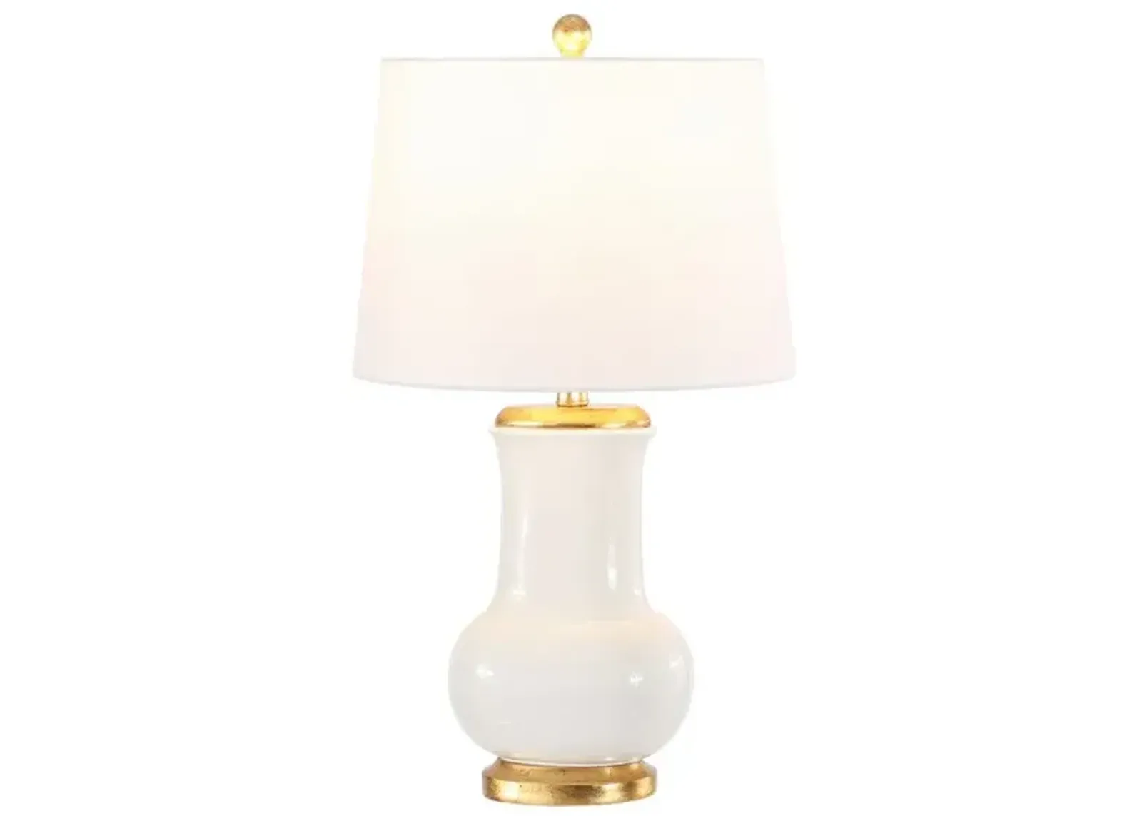 EMBERSON, 25 INCH, IVORY/GOLD, CERAMIC TABLE LAMP