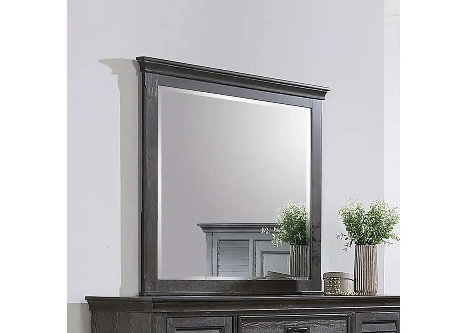 Franco Rectangular Dresser Mirror Weathered Sage