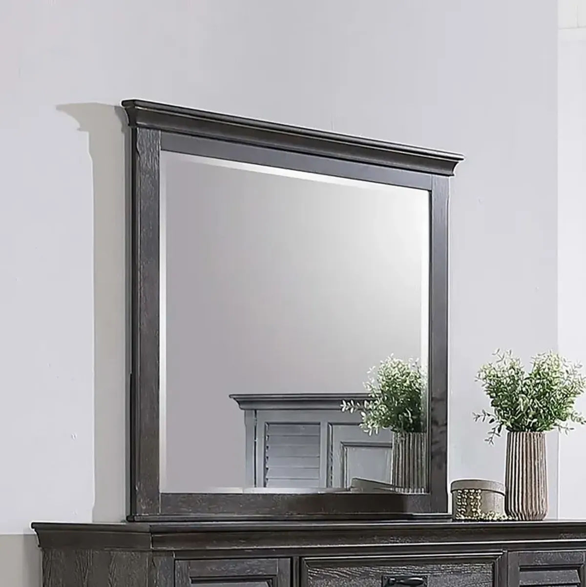 Franco Rectangular Dresser Mirror Weathered Sage