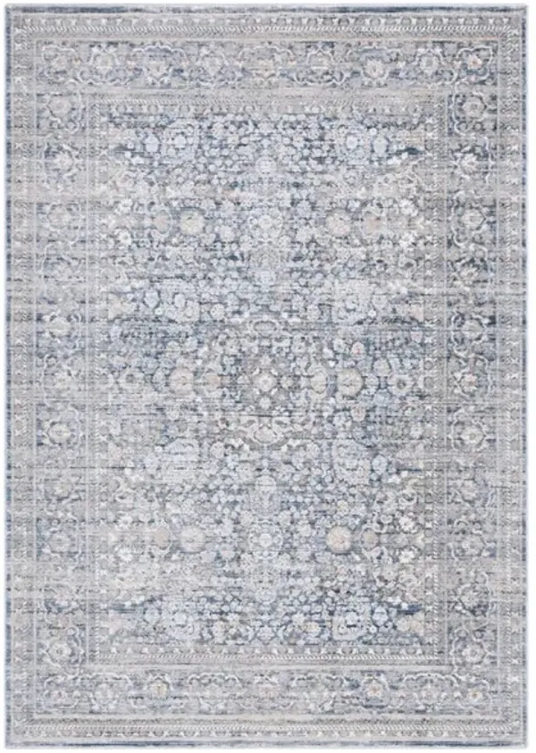 HARLOW 163 Blue 8' X 10' Large Rectangle Rug