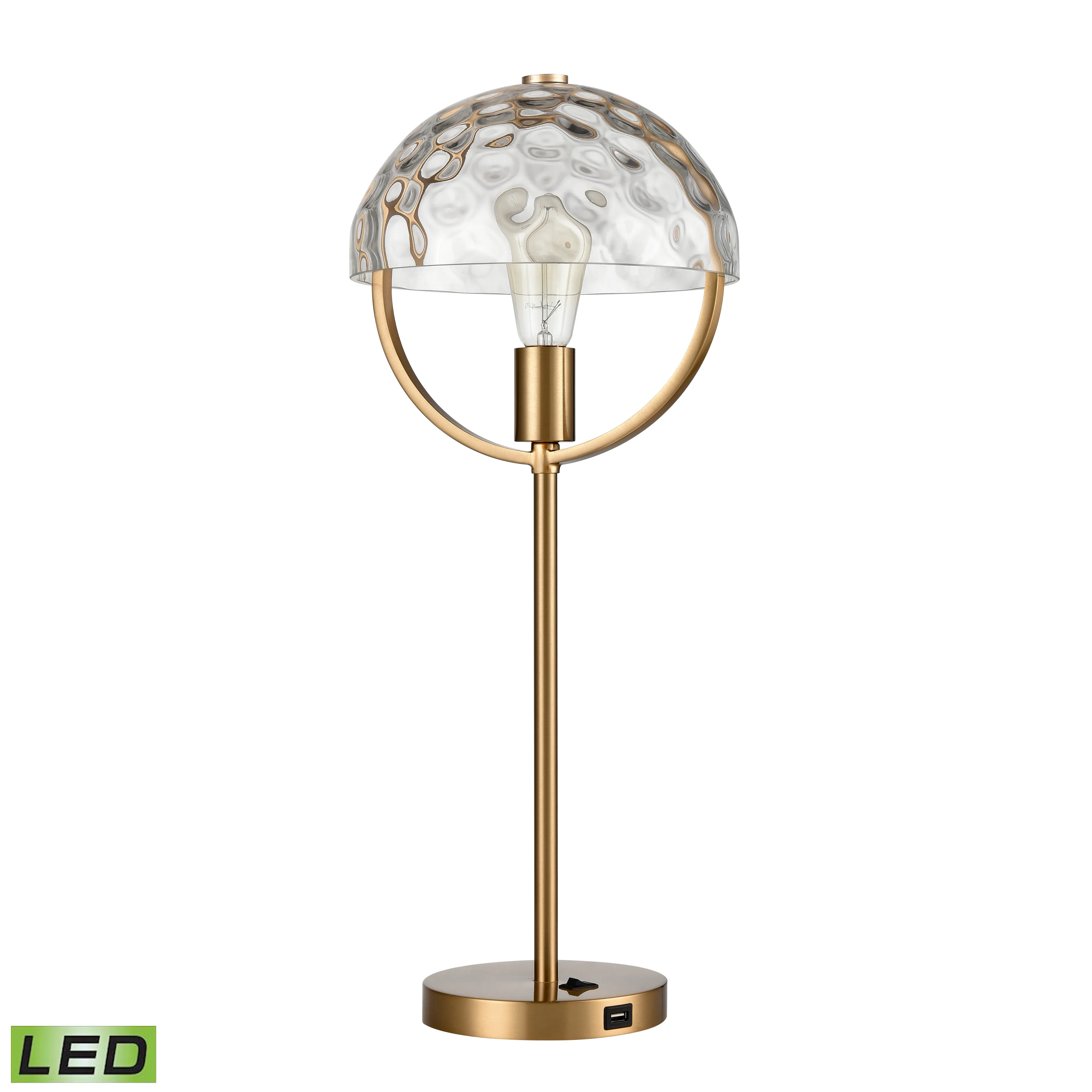 Parsons Avenue 24'' High 1-Light Desk Lamp - Aged Brass - Includes LED Bulb