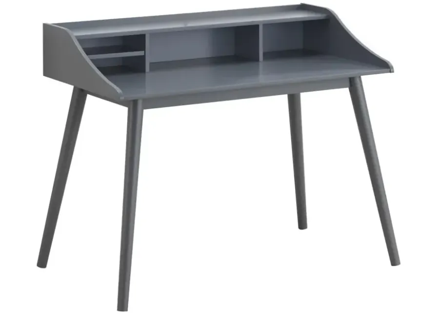 Percy 4-compartment Writing Desk Grey