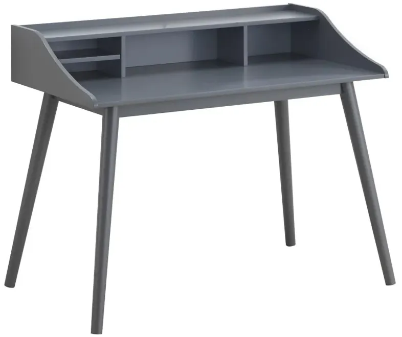 Percy 4-compartment Writing Desk Grey