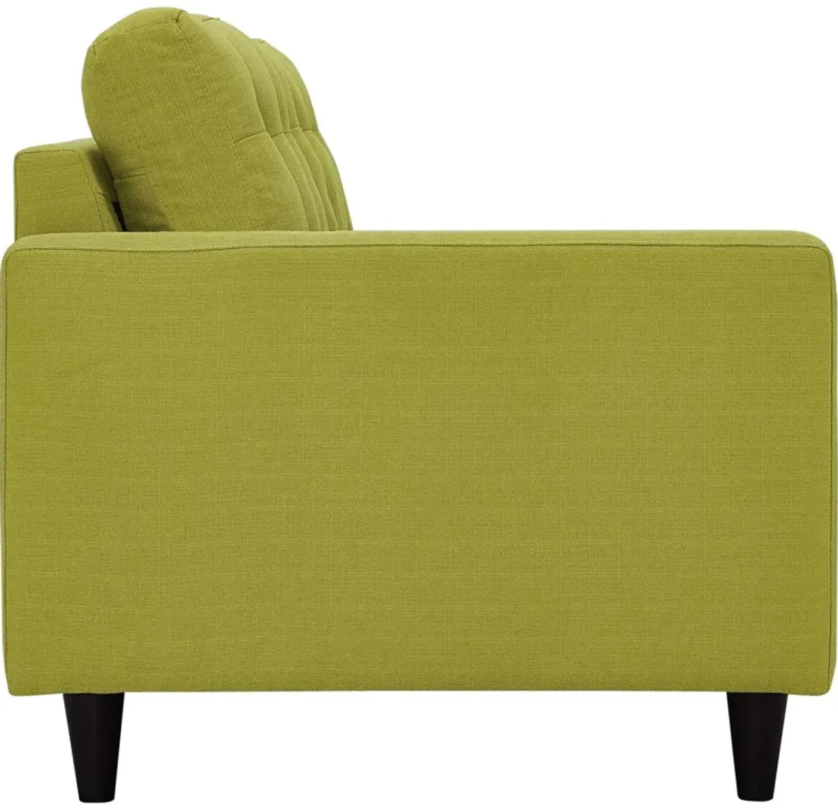 Empress Left-Facing Upholstered Fabric Loveseat