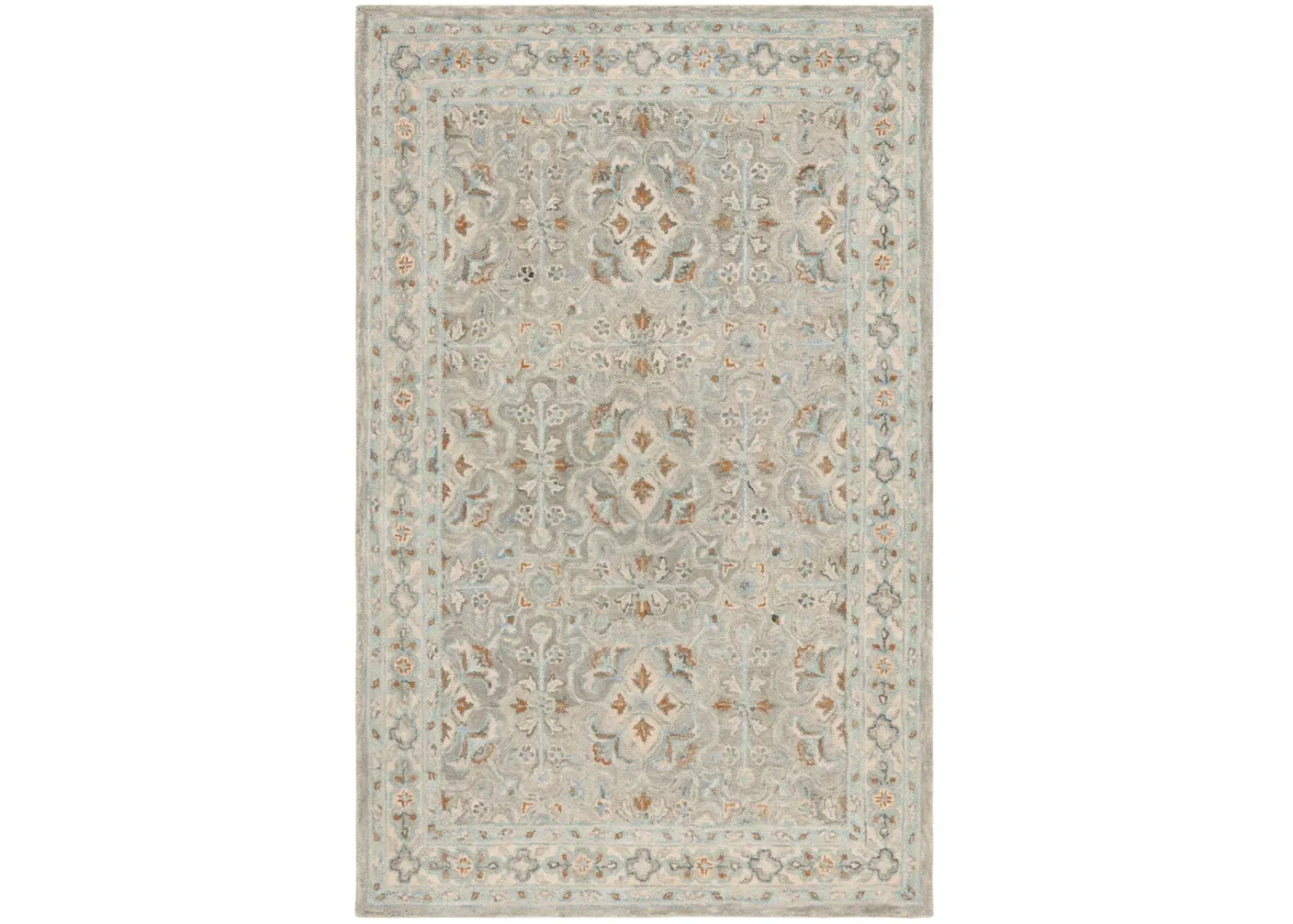 HERITAGE 227 GREEN  9' x 12' Large Rectangle Rug