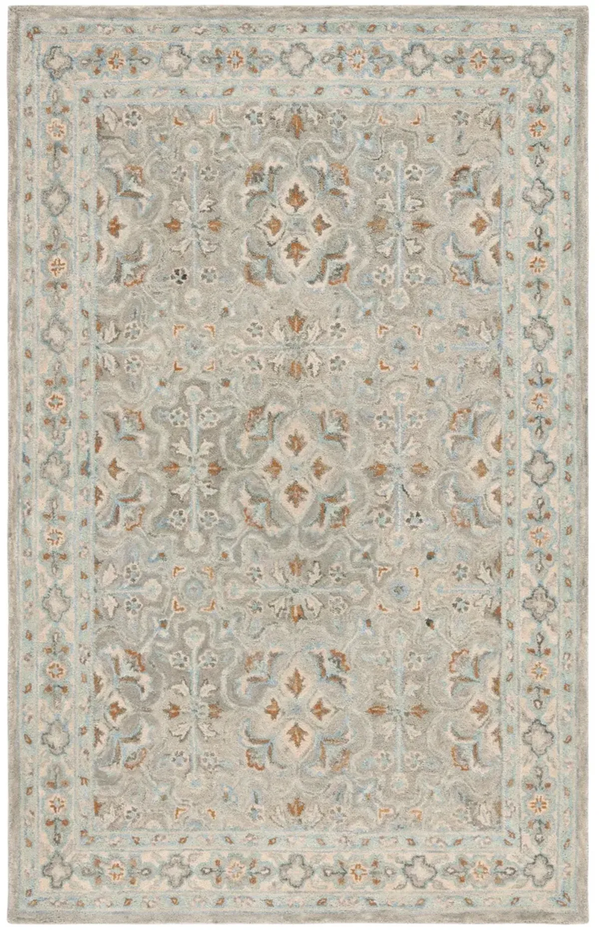 HERITAGE 227 GREEN  9' x 12' Large Rectangle Rug