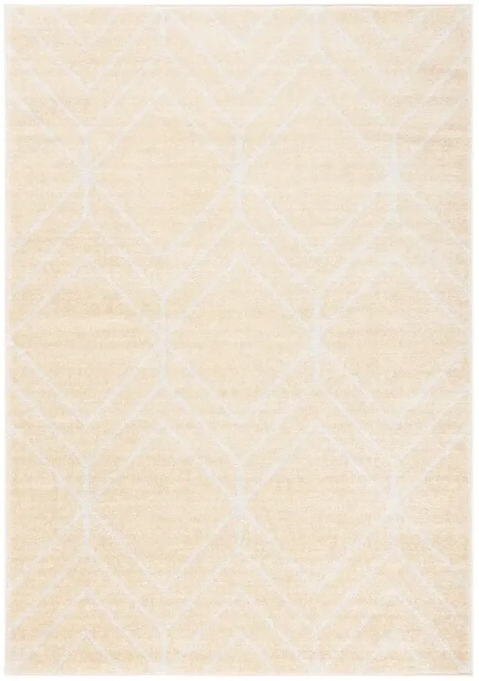 ADIRONDACK Contemporary Gold / Light Grey 6' X 6' Round Powerloomed Rug