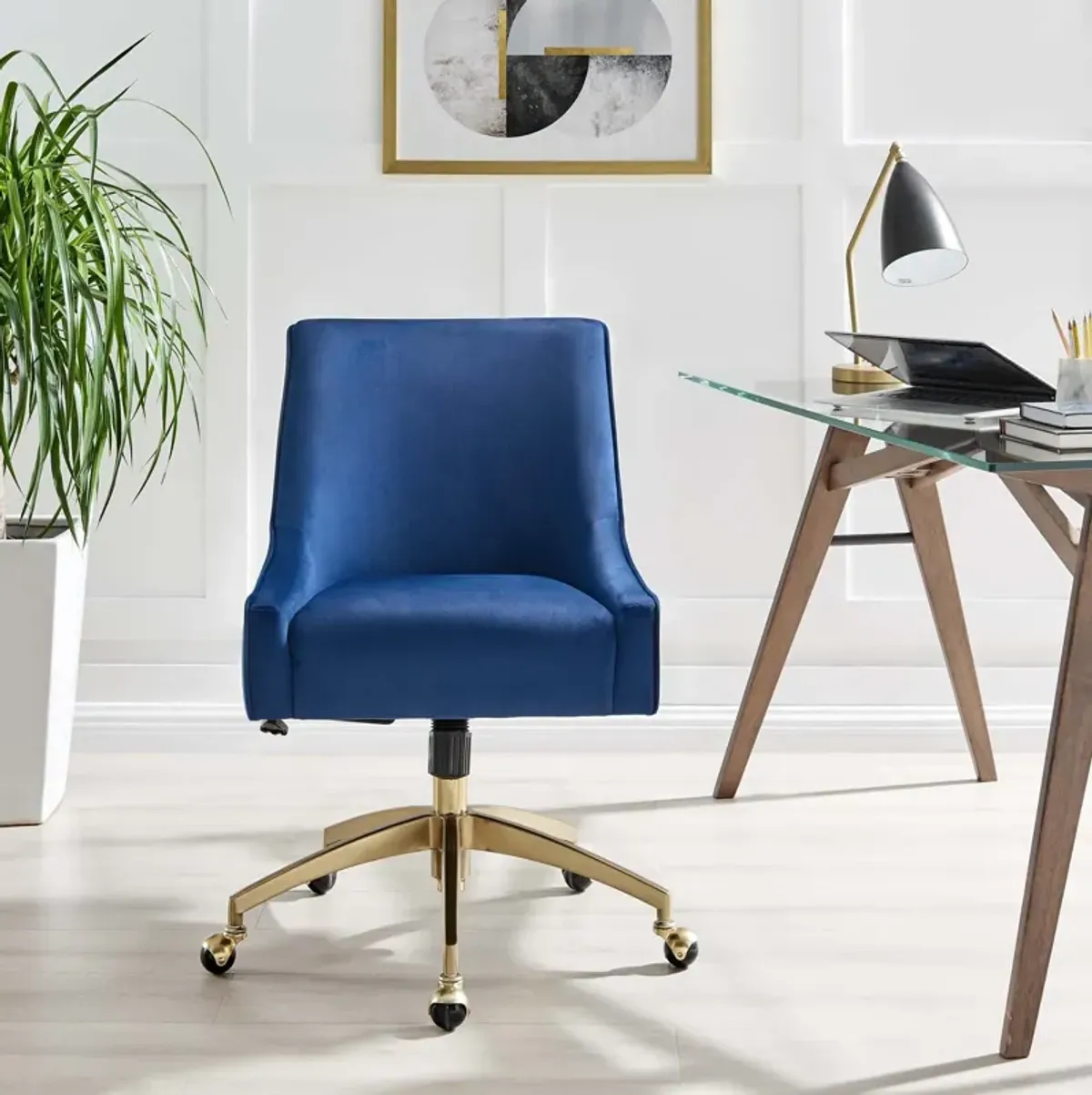 Discern Performance Velvet Office Chair