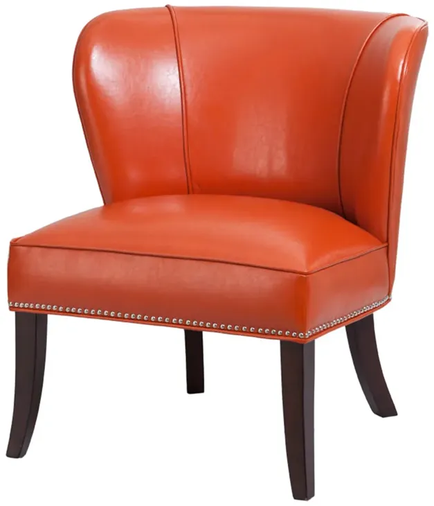 Madison Park Hilton Orange Armless Accent Chair