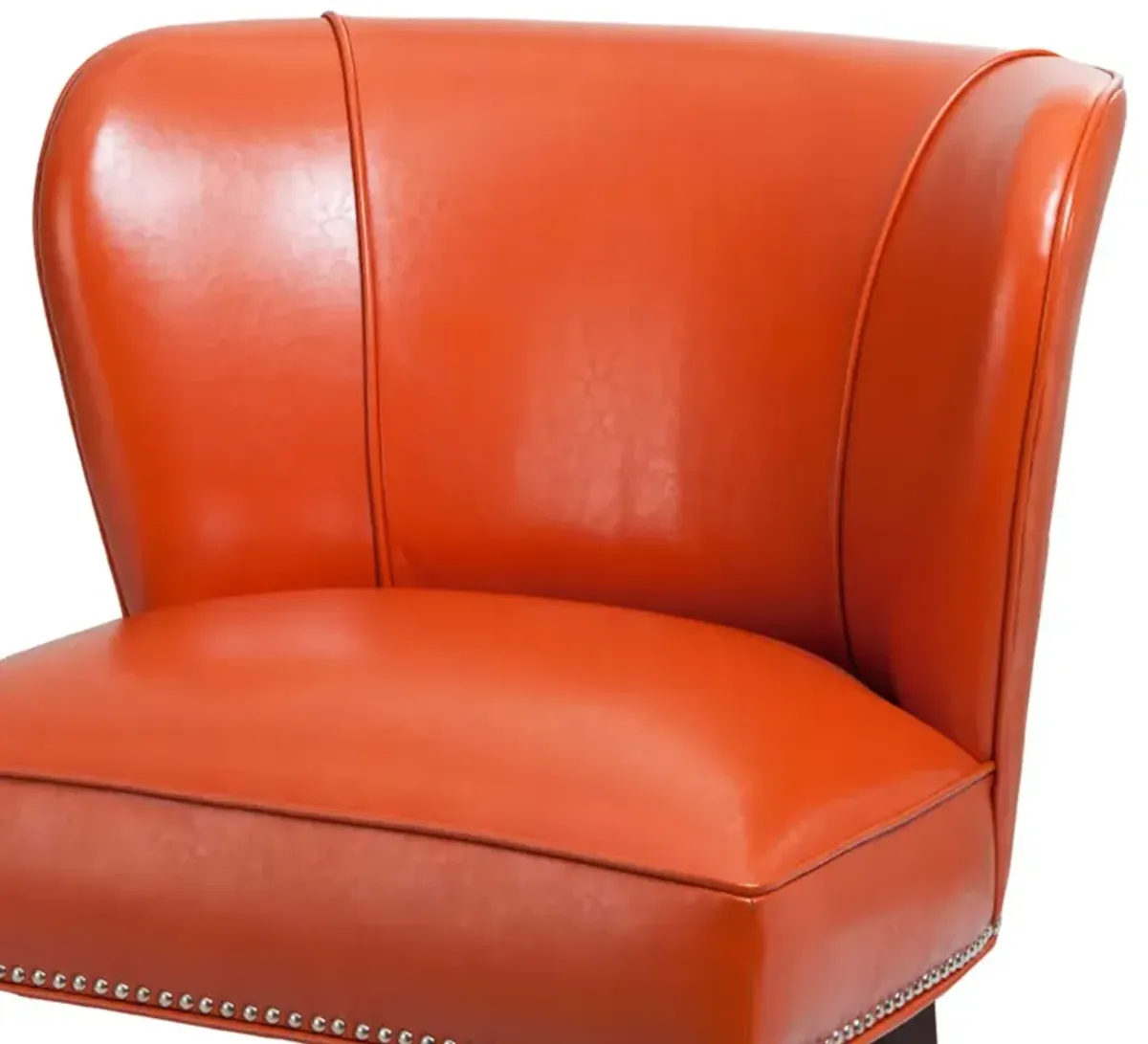 Madison Park Hilton Orange Armless Accent Chair