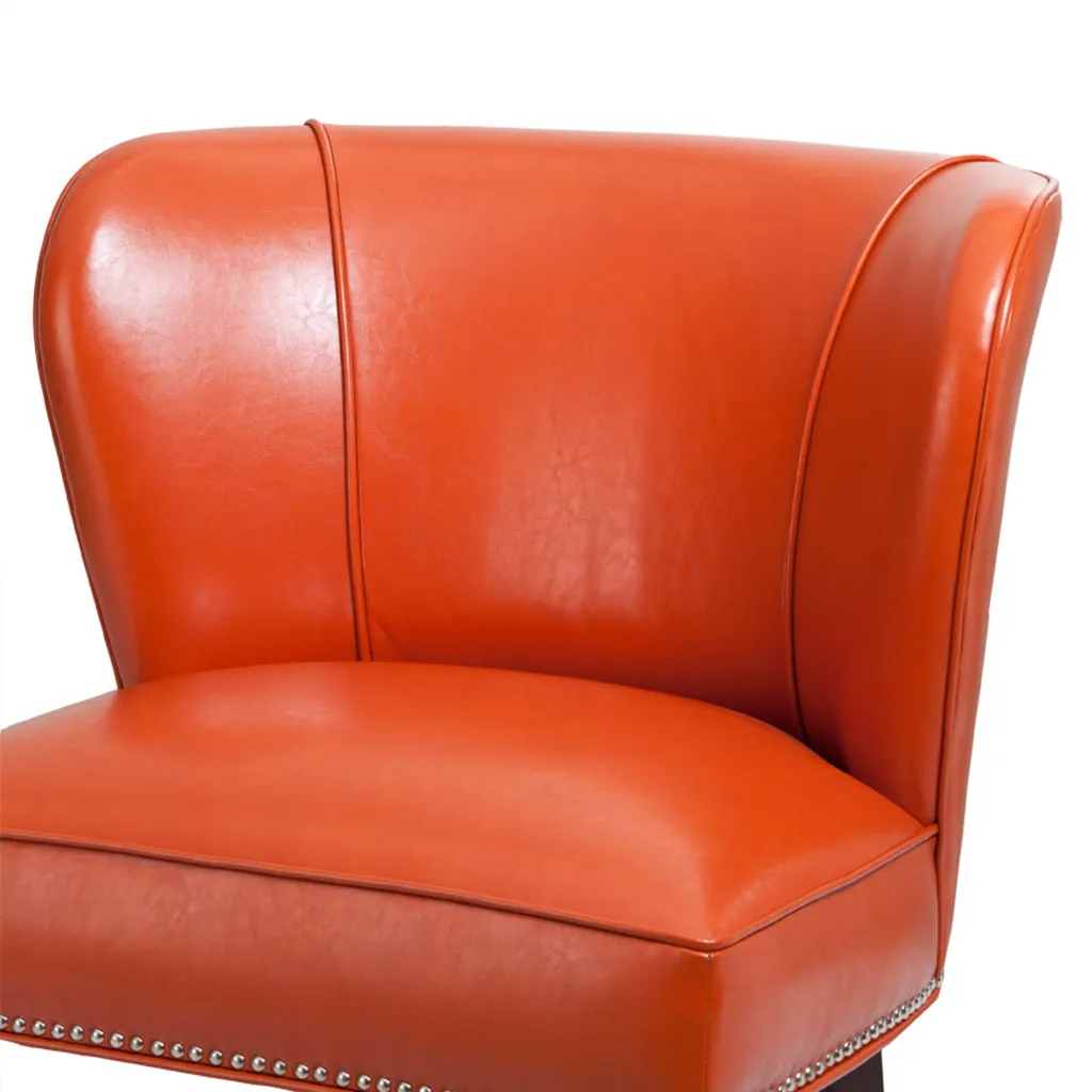 Madison Park Hilton Orange Armless Accent Chair