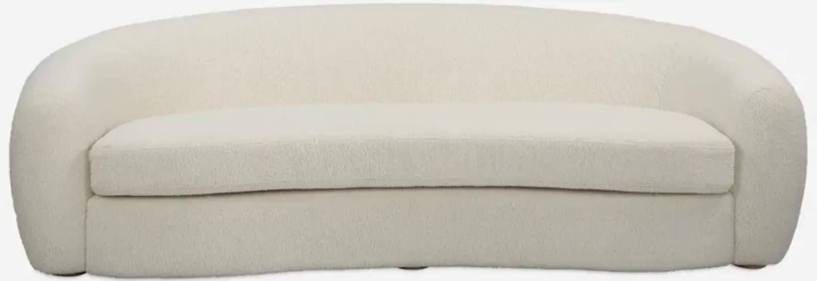 Capra Art Deco White Sofa