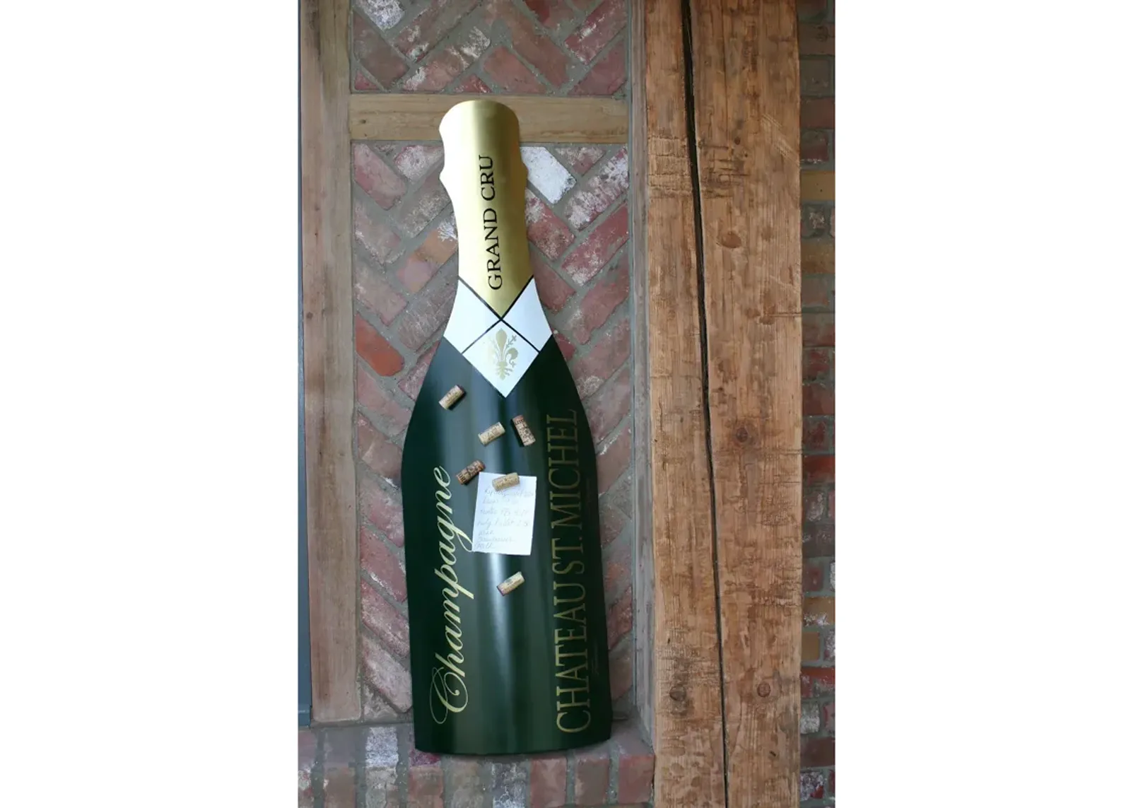 Champagne Magnet Plaque